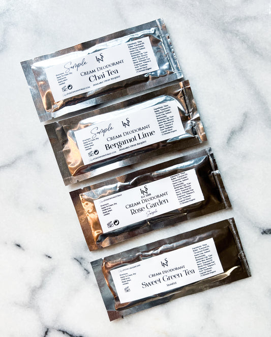 SALE Cream Deodorant SAMPLE || Organic || Handmade || LNS || Custom Blended