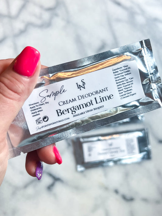 SALE Cream Deodorant SAMPLE || Organic || Handmade || LNS || Custom Blended