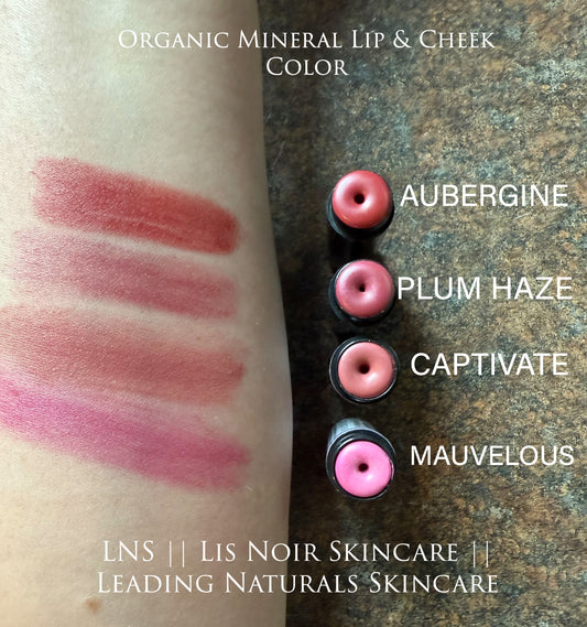 Aubergine Mineral Lip and Cheek Color