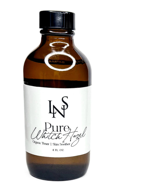 Organic Witch Hazel in 4oz Glass Bottle