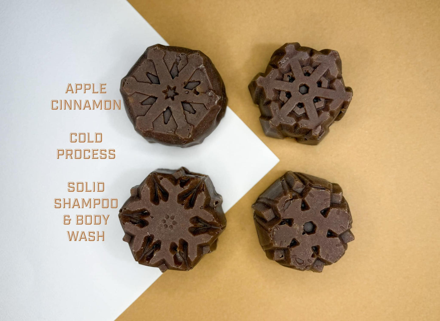 Apple Cinnamon Shampoo And Body Bar || Organic || Coconut || EV Olive Oil || Gentle || Solid Wash (Copy)